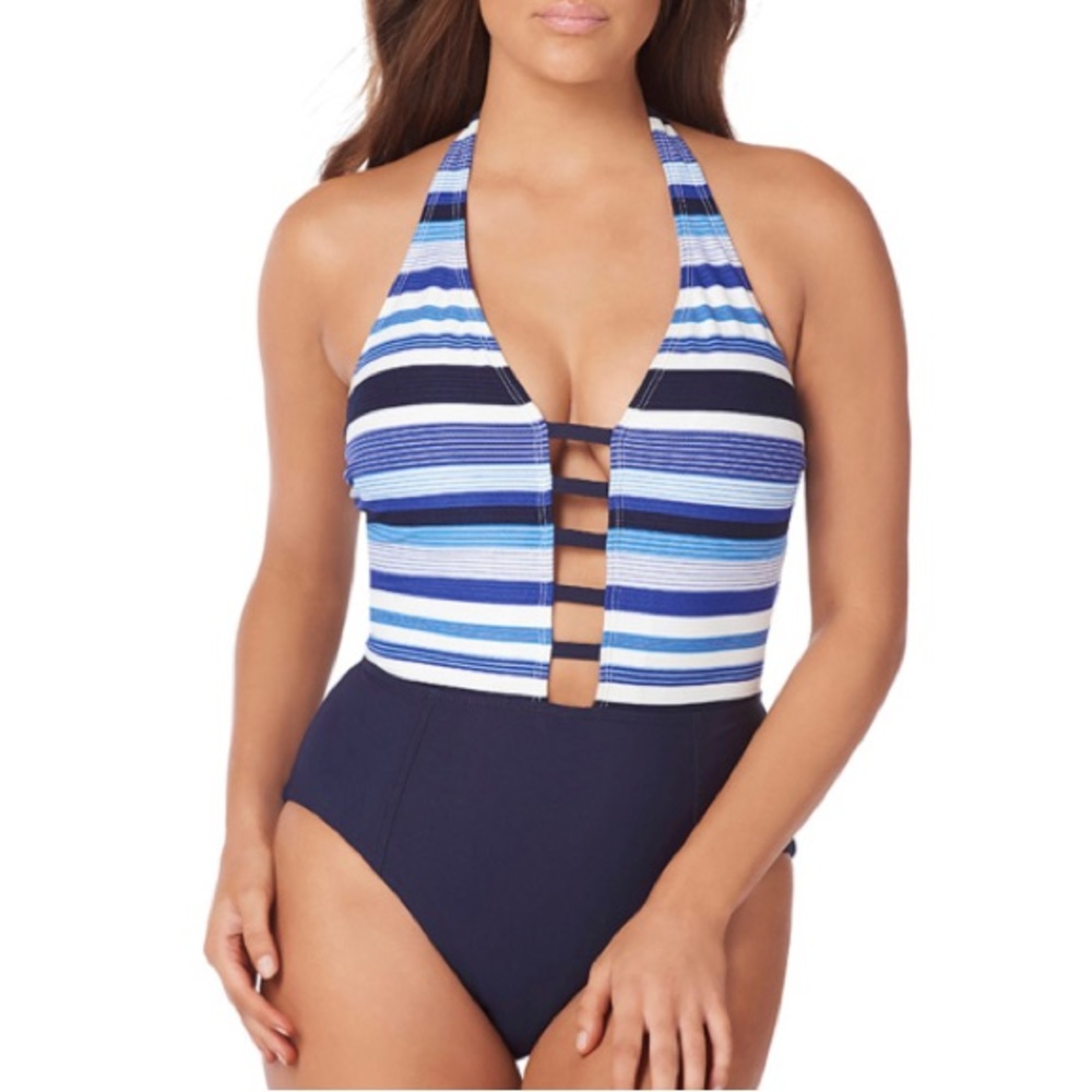 Amoressa Miracle Suit NWT Mykonos Gaea Halter One Piece Swimsuit Size 6